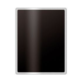 SILVER Ardoise mural encadrement métal brossé 30 X 40 CM