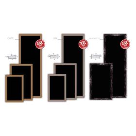 05674 Ardoise noire murale 40x60 cm cadre lin