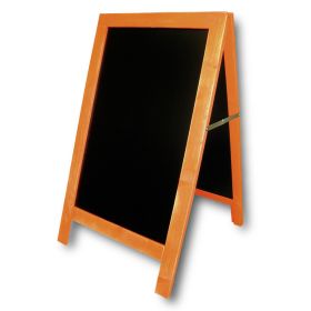 C-1801 Chevalet cadre bois lazuré orange