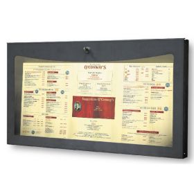C-6996 Porte-menu 2 pages lumineux mural  gris fume