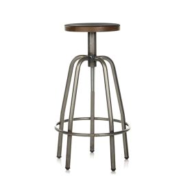 CBC-1701 Tabouret de bar en acier bois reglable
