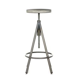CBC-1702 Tabouret de bar rond en bois acier reglable