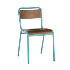 CBC-917 Chaise restaurant type ecolier style industriel vintage