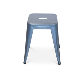 CMI-251-GA TABOURET DOLIX H 46CM GRIS ARGENT