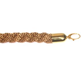 CPT-DM-FONCE-2M Corde en tressage miel foncé pour potelet laiton 2 m