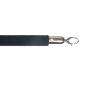 CPV-IN-2M Corde en velour noir pour potelet inox 2 m