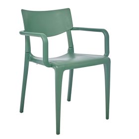 CPZ-T095-V Fauteuil d'exterieur en injection plastique couleur vert