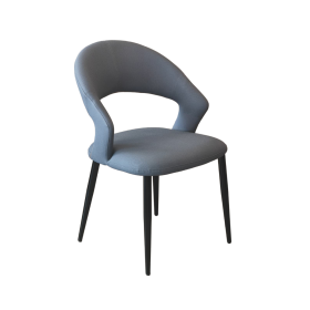 CTA-6337-BL CHAISE ACIER TISSU BLEU