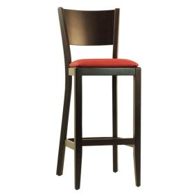 CZH-219-R Chaise de bar en bois couleur rouge