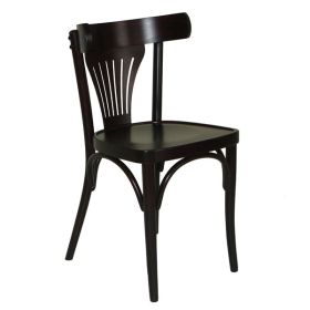 CZH-X78-WG Chaise bistrot en bois couleur wengé