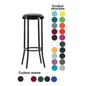 CIS-7109 Tabouret haut de bar métal couleur au choix