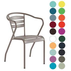 CIS-7020 Fauteuil de terrasse acier peinte couleur au choix