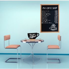 Ardoise noir cadre bois couleur teck 1er prix 60*80 cm
