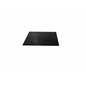 LTC-MN-55 Plateau en pierre fritee couleur marbre noir 55x55cm chant 12mm