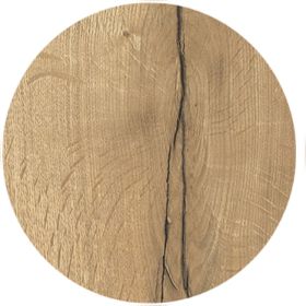 LYR-1180-60 Plateau stratifie HPL diametre 60 cm chant 45mm couleur chene halifax naturel