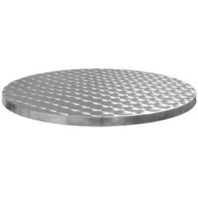 LRI-70 Plateau de table de terrasse en inox bouchonné diam.70 cm