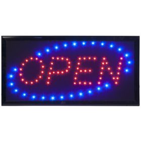 SLS-OPEN Panneau lumineux LED open lumière clignotante 24*48 cm