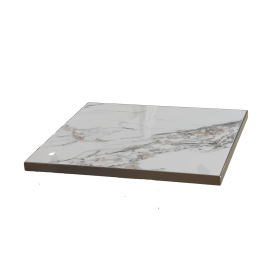 LTC-OC-80516-60X70 PLAT CERAMIQUE MARBRE BLANC 60X70CM CHAMPAGNE