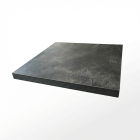 LYC-010A8-70 Plateau stratifie HPL 70X70 cm chant 40mm couleur beton anthracite
