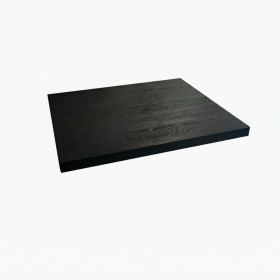 LYC-3046-100x55 Plateau bois stratifié 100x55 cm couleur noir motif bois épaisseur 26 mm
