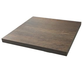 LYC-39484-60 Plateau stratifie HPL 60x60 cm chant 40mm couleur chene vieilli clair