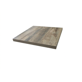 LYC-9088-55 Plateau stratifie HPL 55x55 cm chant 40mm couleur chene bois