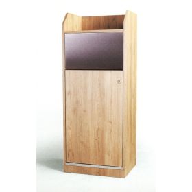 MV-2502-CS Meuble Poubelle Professionnel 80L CHÊNE pour Fast-Food & Collectivité