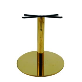 PCO-18-72 Pied de table en or brillant base 72cm ultra plat hauteur 72cm