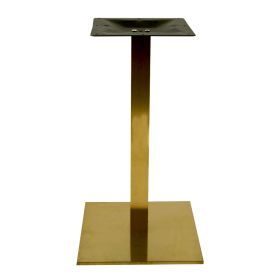 PCO-19-40 Pied de table en or brillant base carree ultra plat