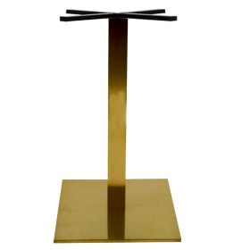 PCO-19-45 Pied de table en or brillant base carree ultra plat