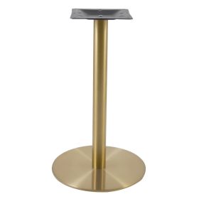 PCO-C18-43 Pied de table en or champagne base ronde ultra plat