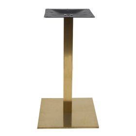 PCO-C19-40 Pied de table en or champagne base carree ultra plat