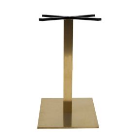 PCO-C19-45 Pied de table en or champagne base carree ultra plat