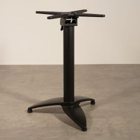 PRA-035 Piètement de table 3 branches en aluminium noir encastrable