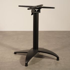 PRA-036 Piètement de table 4 branches en aluminium noir encastrable
