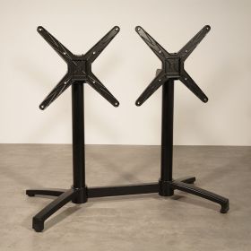 PRA-405N Piètement de table terrasse alu noir encastrable