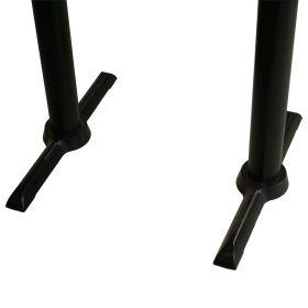 PZN-17-24 Pied fonte couleur noir pour plateau rectangulaire