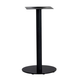 PZN-20-42 Pied de table base ronde en acier noir ultra plat
