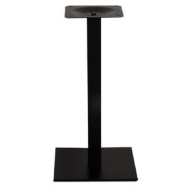 PZN-21-H62-40 Pied de table base carre en acier noir ultra plat