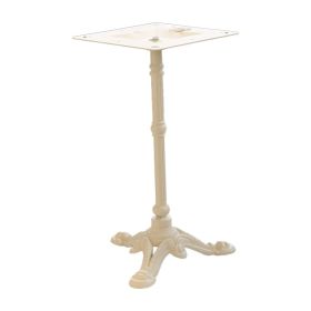 PZN-39L-BG Pied bistrot 3 branches en acier fonte couleur beige