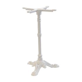 PZN-39L-BL Pied bistrot 3 branches en acier fonte couleur blanc