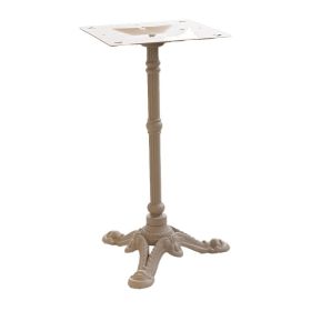PZN-39L-T Pied bistrot 3 branches en acier fonte couleur taupe