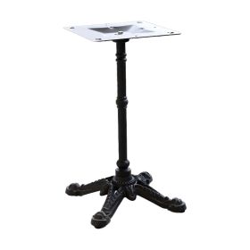 PZN-49F Pied bistrot 4 branches en acier fonte couleur noir avec platine