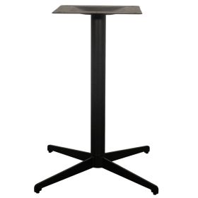 PZN-78N Pied de table design 72cm 4 branches en acier noir