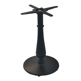 PZN-843 PIETEMENT H.72 ACIER NOIR DESIGN BASE ROND 43CM
