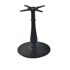 PZN-855 PIETEMENT H.72 ACIER NOIR DESIGN BASE ROND 55 CM