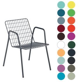 CIS-8060 Fauteuil de terrasse acier galvanisé couleur au choix