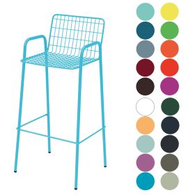 CIS-7199 Chaise haute de bar métal couleur au choix