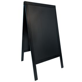 SSBSBL120 Chevalet de trottoir en pin vernis noir 69*125 cm