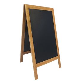 SSBSTE120 Chevalet de trottoir en bois vernis teck laqué 70*126 cm